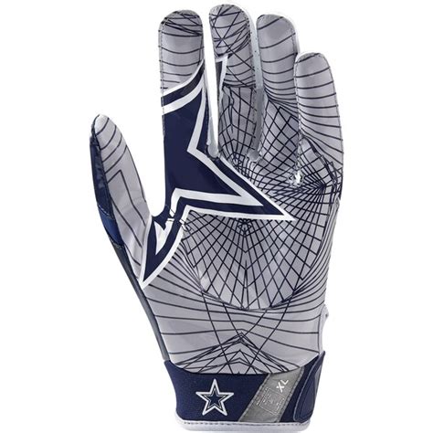 Mens Dallas Cowboys Nike Vapor Jet Light Speed Gloves