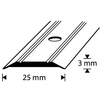 Saumalista Dione Alumiini 25 X 3000 Mm Bauhaus Fi