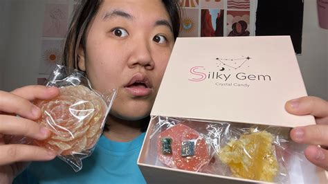 Viral Tik Tok Silky Gem Review Crystal Candy Youtube