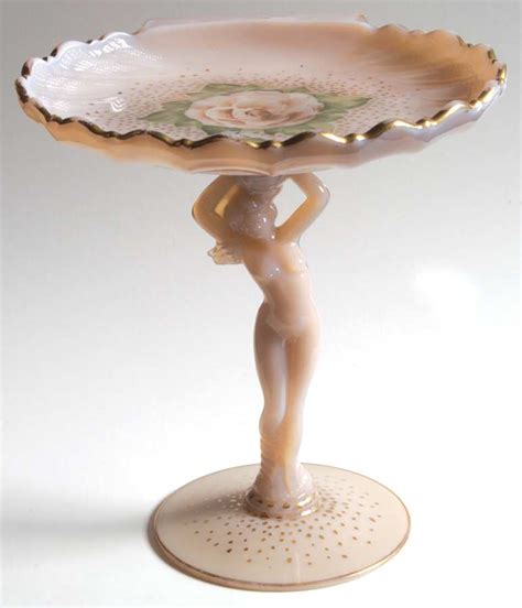 Nude Stems All Colors Variations Crown Tuscan 7 X 7 Handpained Shell Compote By Cambridge