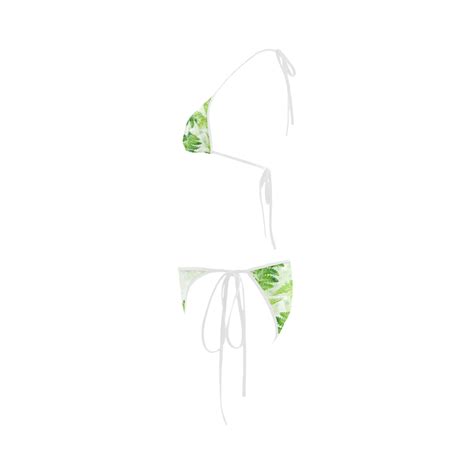 Green Fern Custom Bikini Swimsuit Id D