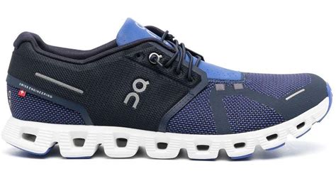On Shoes Cloud 5 Combo Running Sneakers In Blue For Men Lyst Uk