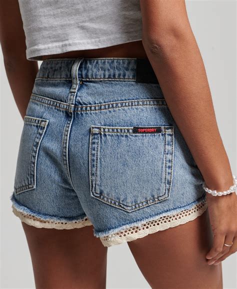 Womens Denim Hot Shorts In Spring Vintage Custom Superdry Uk