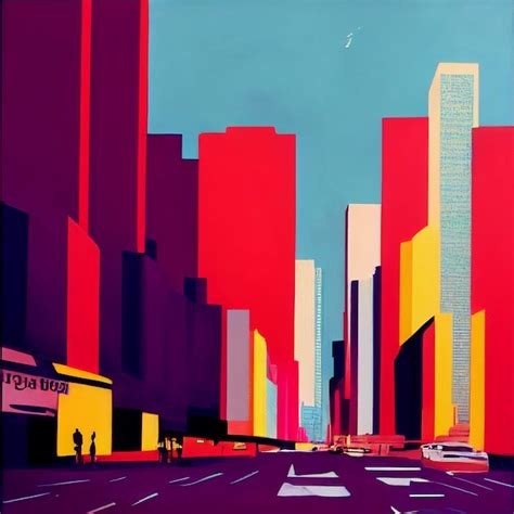 premium ai image  poster   city   building   background