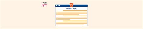 How To Indent In Html Scaler Topics