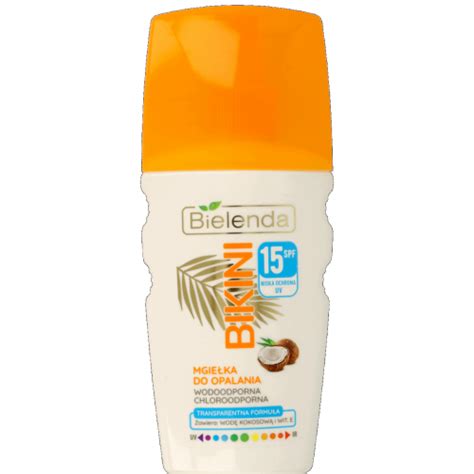 Bielenda Bikini Mgiełka do opalania SPF 15 cena opinie recenzja KWC