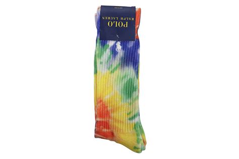 Polo Ralph Lauren Spiral Tie Dye Crew Socks Multi