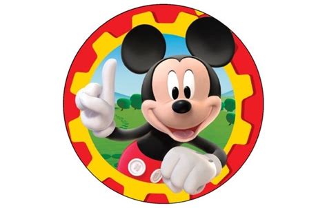 Mickey Mouse Clubhouse Edible Cake Cupcake Round Topper