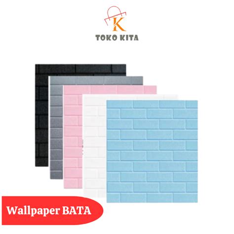 Jual Wallpaper 3D Foam Bata Wallsticker 70X77CM Wallpaper Foam Bata