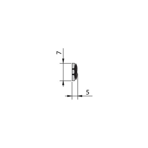 Joint Brosse Coulisse 5 X 7 Mm DIO1045 Volet Roulant