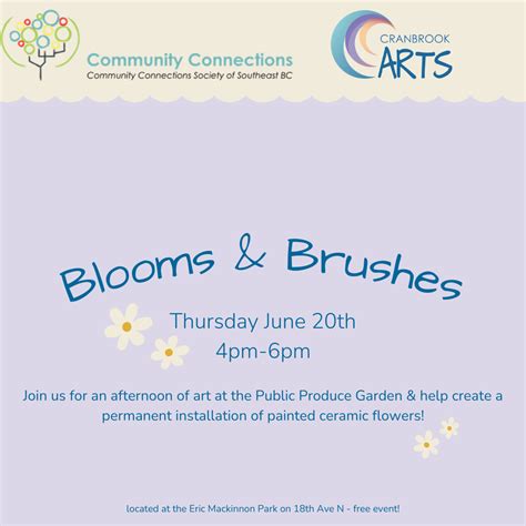 Blooms And Brushes Cranbrook Arts