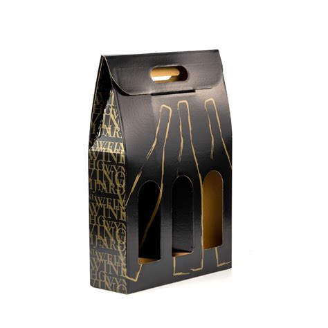 Caja Regalo Para Una Botella De Vino Modelo Florencia Kraft Y Verde