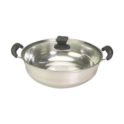 Solid Stainless Steel Induction Pot With Glass Lid Cm Hot Pot Soup Cooking Pot Periuk