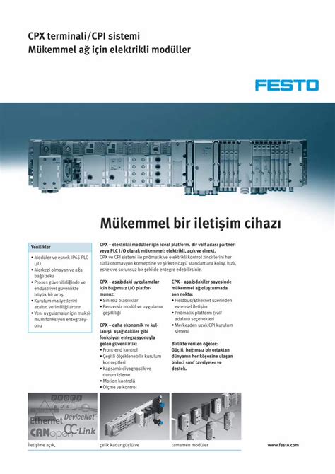 PDF CPX terminali CPI sistemi Mükemmel ağ için elektrikli modüller