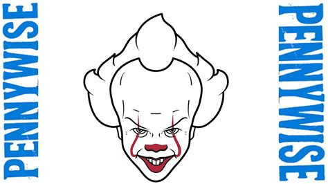 How to Draw Pennywise Easy Step by Step | From IT Movie - YouTube