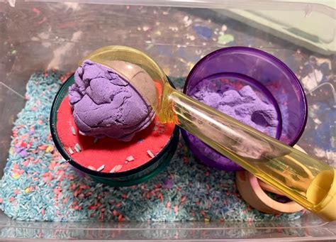 Ice Cream Sensory Play Box Montessori Sensorial Bin Rainbow Activity