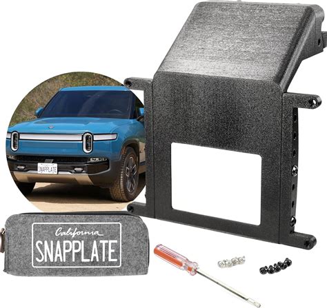 SnapPlate Gen2 For Rivian R1T R1S No Drill License Plate Holder