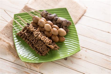 premium photo sate usus indonesian food