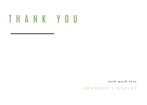 Thank You Card White Customizable Thank You Card Template Shutterstock