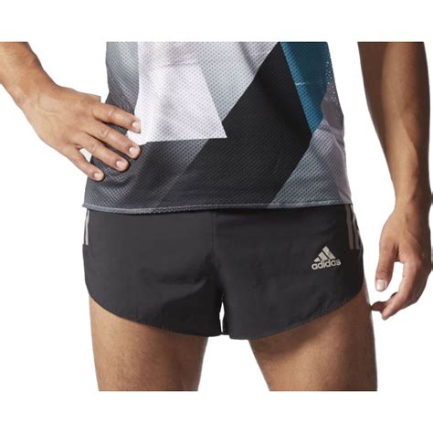 Adidas Adizero Split Mens Running Shorts Black Start Fitness