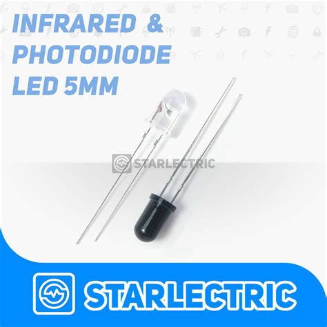 Jual Infrared And Photodiode Led Pair 5mm Ir Tx And Rx Shopee Indonesia