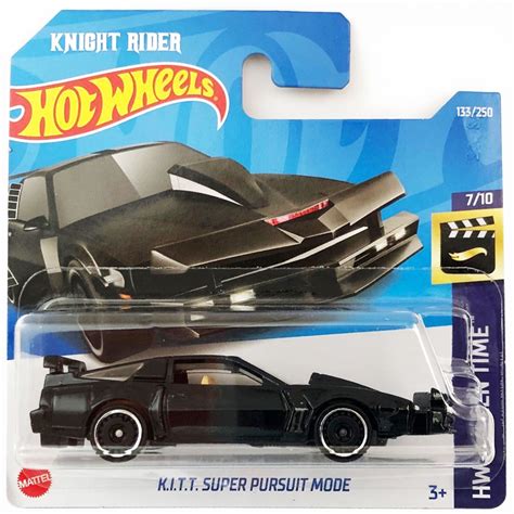 Carrinho miniatura hot wheels knight rider super máquina hw screen time 7 10 escala 1 64
