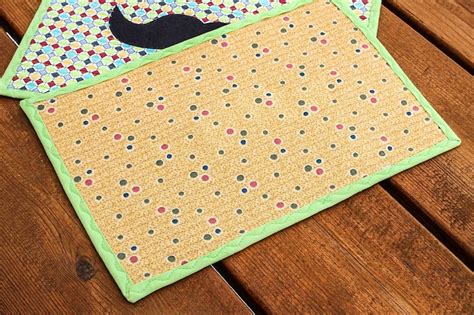 Quilted Potholders Quilted Hot Pads Mustache Pot Holders Set Of Etsy