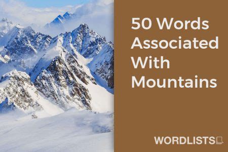 Words Associated With Mountains