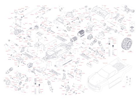 Exploded view: Arrma Kraton 4S BLX 1:10 4WD RTR - Chassis | Astra