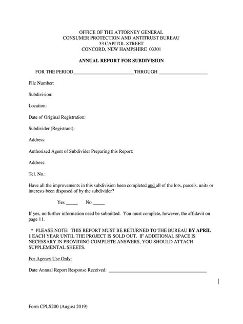 Nh Department Of Justice New Hampshire Attorney General Form Fill Out