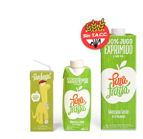 Pack Jugos Exprimido Pura Frutta Manzana Verde Purafrutta