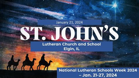 St John S Lutheran Church Service For The Weekend Of January 21 2024