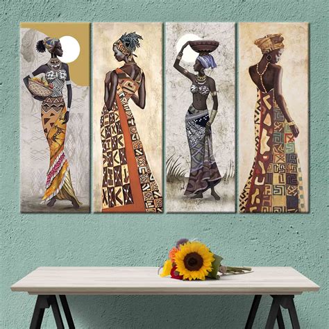 African Women Canvas African Woman Wall Art African Wall Art African Poster Woman Poster