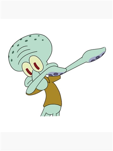 "Squidward dab meme" Poster by ZeusLv | Redbubble