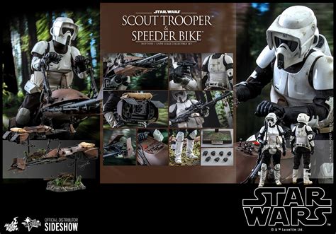 Speeder Bike Scout Trooper And Speeder Bike Hot Toys Movie Masterpiece Series MMS612