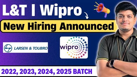 L T Hiring Wipro New Hiring Announced Off Campus Drive