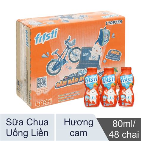 48 chai sữa chua cam Fristi 80ml giá tốt tại Bách hoá XANH