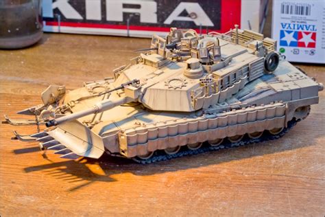 Abrams M A Tusk Ii With Mine Plow Tamiya