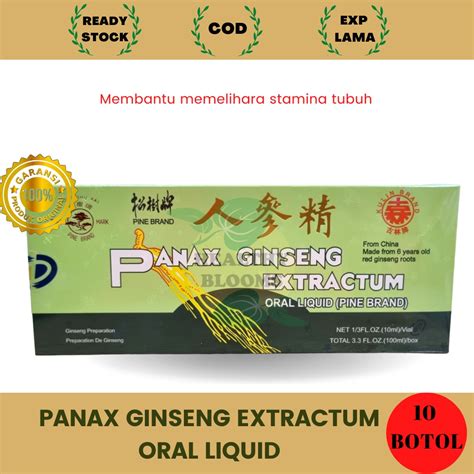 Jual Panax Ginseng Extractum Oral Liquid Pine Brand 10 X 10 Panax