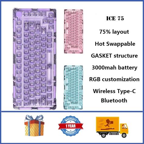 Akko MonsGeek ICE Wireless Mechanical Keyboard GASKET Structure Hot Swappable RGB Custom