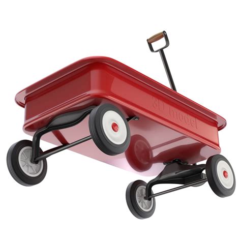 Child Wagon Toy With Books Modèle 3d 19 Fbx Obj Blend Free3d