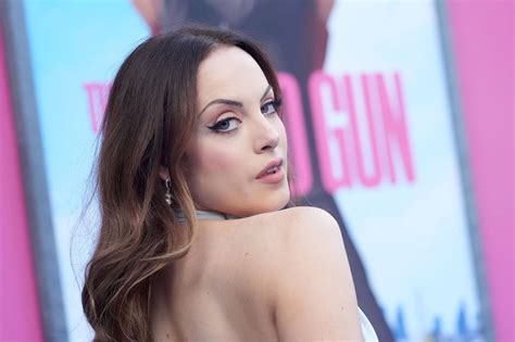 Elizabeth Gillies Naked Gun Premiere Satin Dress Hot Celebs Home