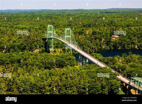 Kingston Ontario Canada The Thousand Island Bridge Over The Saint