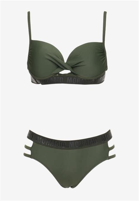 Costum De Baie Bikini Verde Nchis Born Be