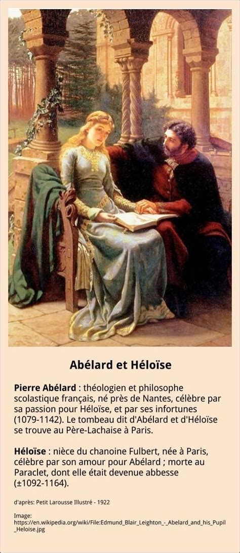 Abélard et Héloïse Théologien Père lachaise Tombeau