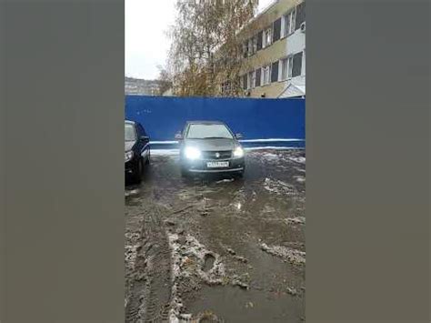 Джили МК. Ближний совместно с дальним. Светодиодные лампы в дальнем+би ...