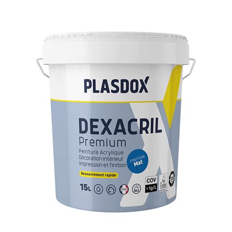 Peinture Plasdox Dexacril Mat Premium Tuv Blanc Calibre L R F Rence