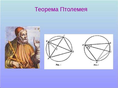 Теорема Птолемея - презентация, доклад, проект скачать