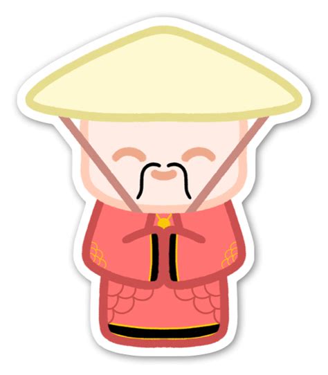 Buy Kawaii Asian Man Sticker Die Cut Stickers Stickerapp