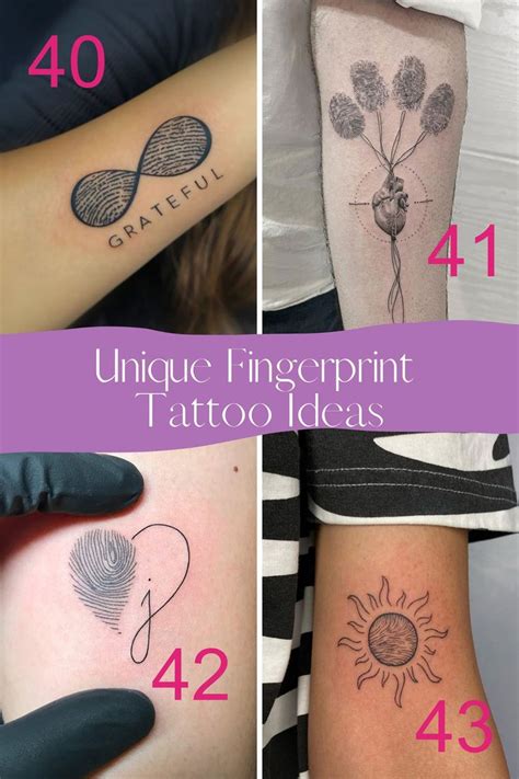 Special Fingerprint Tattoo Ideas Tattoo Glee In Fingerprint